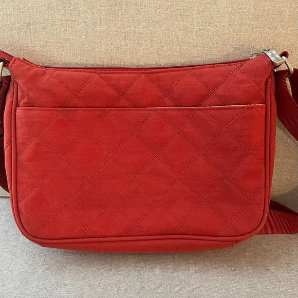 Baggallini Rfid Protection Orange Quilted Adjustable Strap Crossbody Shoulder ba - Picture 8 of 9